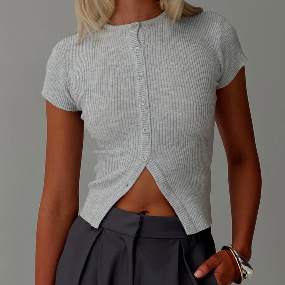 Princess Polly Suzu Grey Top